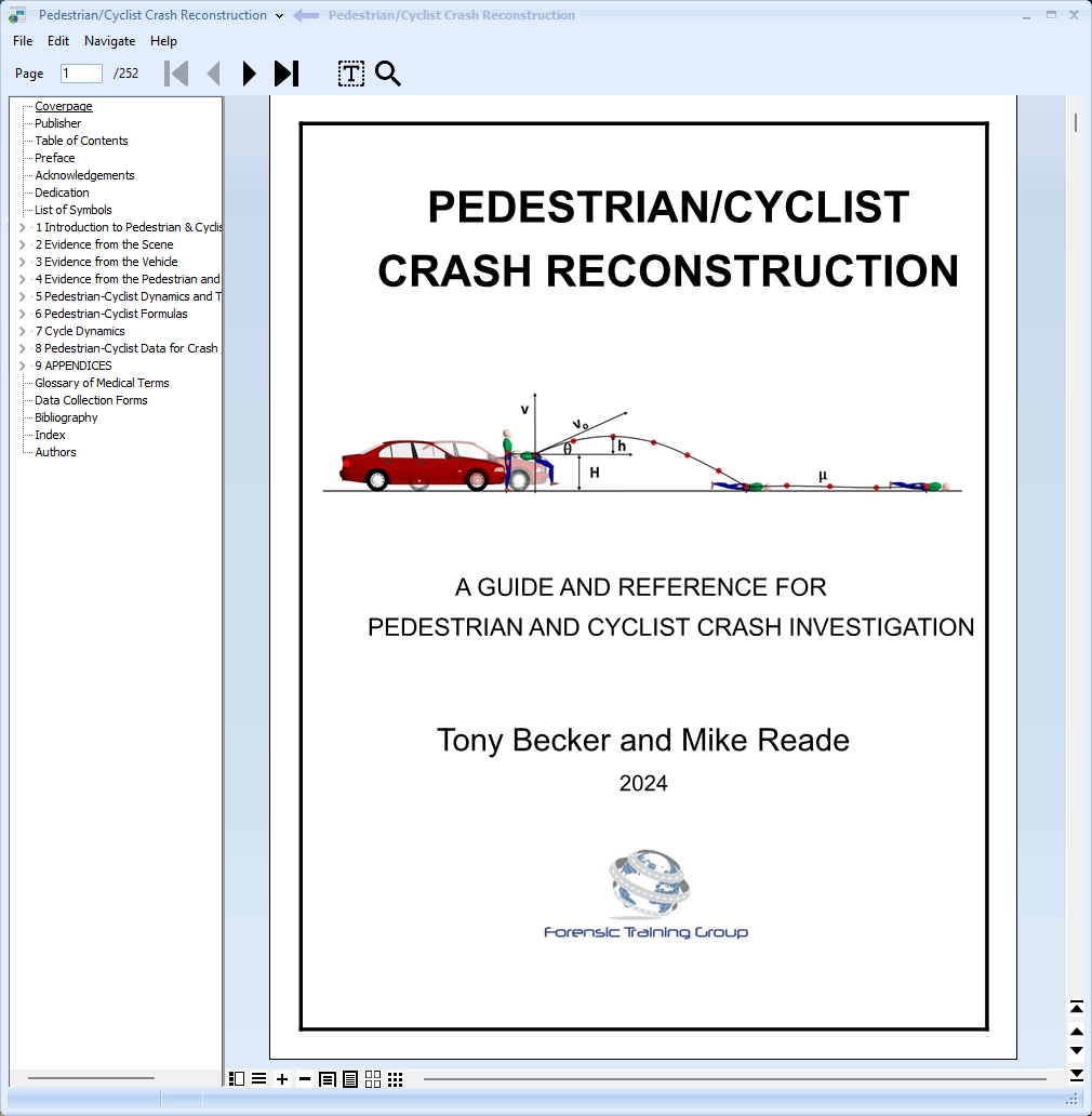 PEDESTRIAN/CYCLIST CRASH RECONSTRUCTION EBOOK